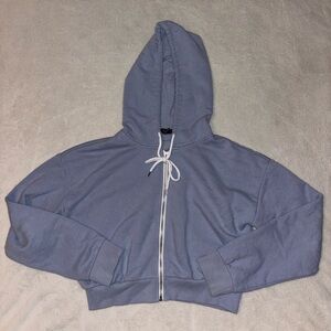 woman’s zip-up sweatshirt